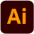 Logo du logiciel Illustrator que j'apprends à maitriser pour mes créations visuelles