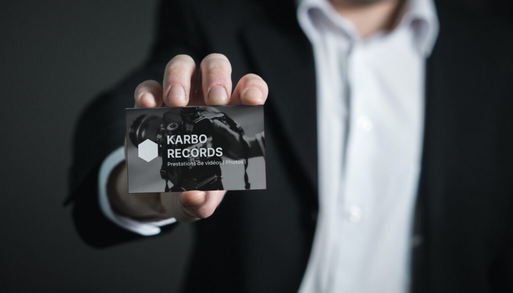 Carte de visite pour un étudiant auto entrepreneur 